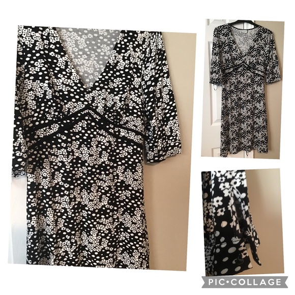 A great bold black and white dress New - Picture 1 of 15